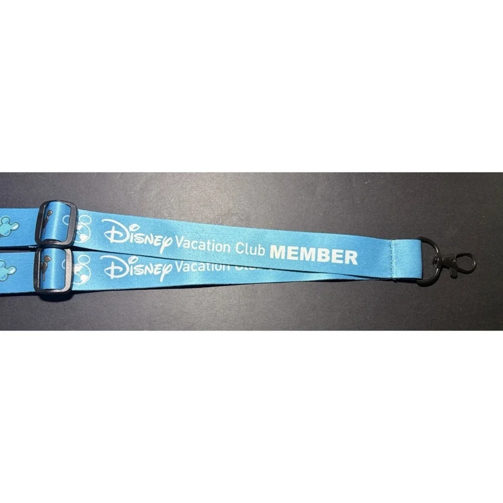 Disney Vacation Club Member Adjustable Lanyard Blue Snack Symbols 2024‎ DVC